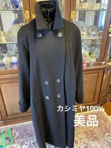 레리안 캐시미어 100% 롱 코트 블랙