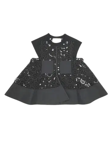 XS [새상품급] 3.1 필립림 펀칭 슬리브리스 블라우스