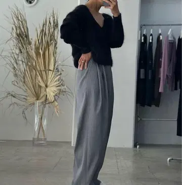 &her 모헤어 니트 블랙