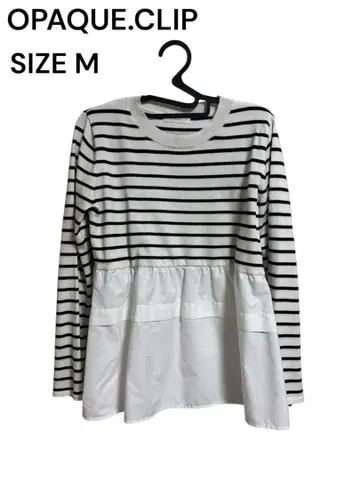 OPAQUE.CLIP 스트라이프 페플럼 M 사이즈