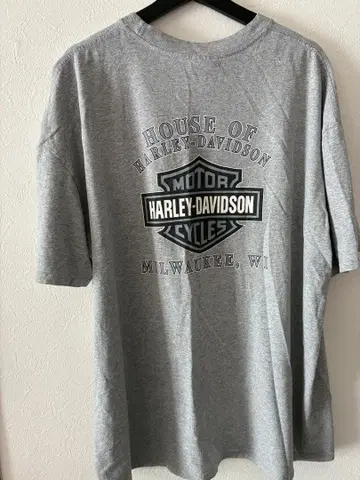 할리데이비슨 T셔츠 그레이 이글 2XL 빅 실루엣
