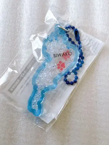 시가현 키링 BIWAKO 옅은 블루 휴게소 한정판