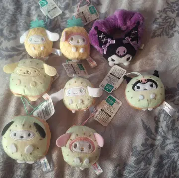 산리오 마스코트 스크런치 8개 세트 묶음 판매