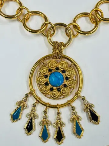 이탈리아제 잠마르코 벤투리 목걸이 빈티지 앤티크