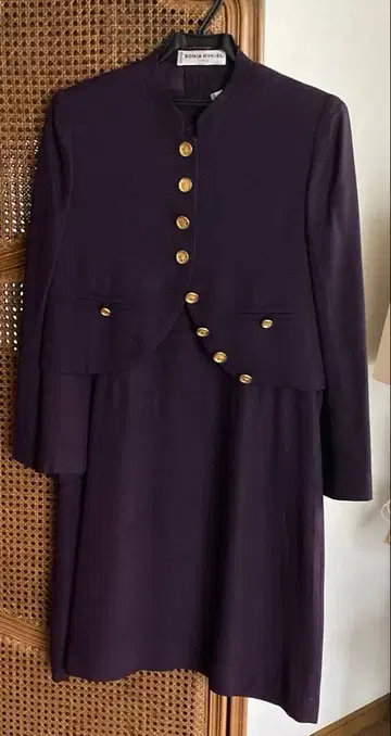 소니아 리키엘 보라색 자켓 & 원피스