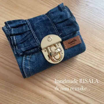 데님 리메이크 미니 지갑