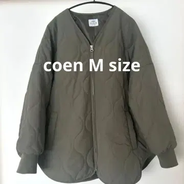 coen 발수 퀼팅 자켓 카키 M 사이즈