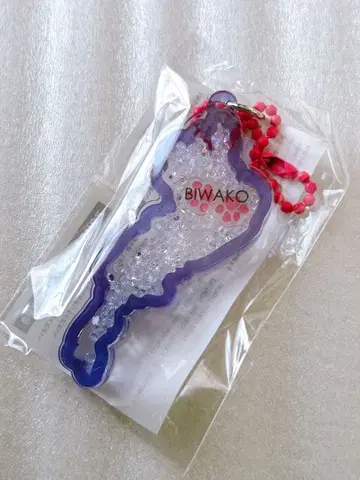 휴게소 한정판 BIWAKO 비와코 키링 보라색