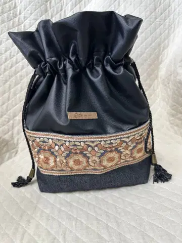 자수 리본 포함 복조리