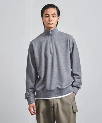 SUNSPEL x UNITED ARROWS 하프 지퍼 맨투맨