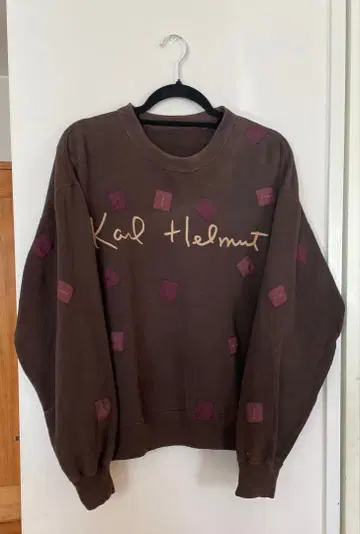 Karl Helumt 칼 헬무트 로고 와펜 브라운 트레이닝복 프리 사이즈