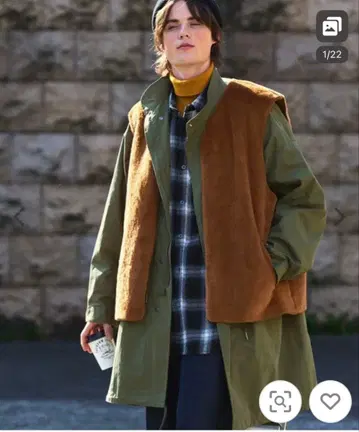 모즈 코트 올리브