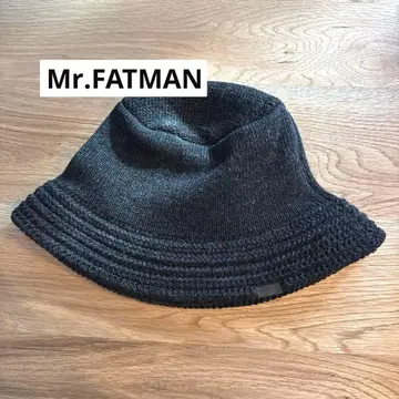Mr.FATMAN 니트 버킷 햇 블랙