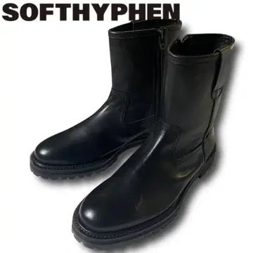 26 소프트 하이픈 정가 5.8만 일본제 가죽 사이드 지퍼 워크 부츠