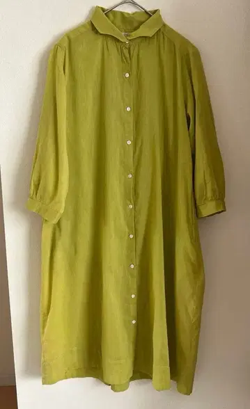 YARRA 올리브 그린 셔츠 원피스