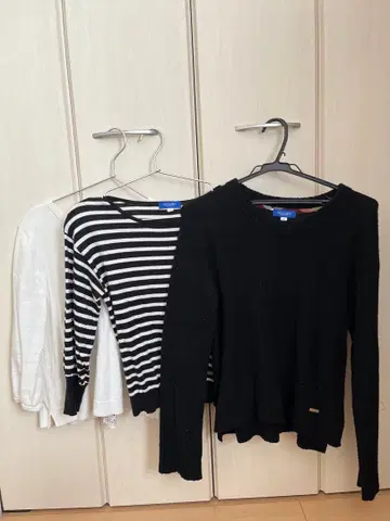 블루 라벨 니트 스웨터 3종 세트