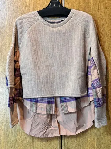 체크 셔츠풍 트레이닝복