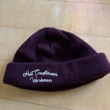 Mr.FATMAN 니트 모자 버건디 와치캡