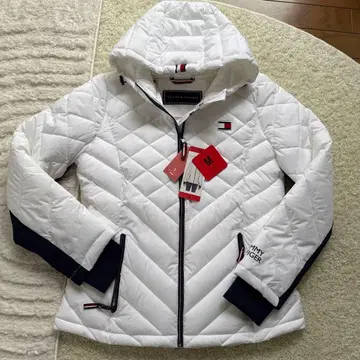 TOMMY HILFIGER 후드 부착 퀼팅 자켓 M 사이즈