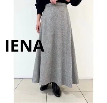 IENA Sustaina 트위드 플레어 스커트 34