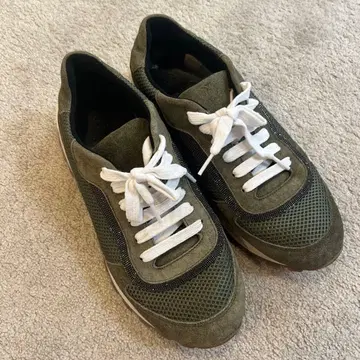 고품질 BRUNELLO CUCINELLI 스니커즈 올리브 그린 모레니