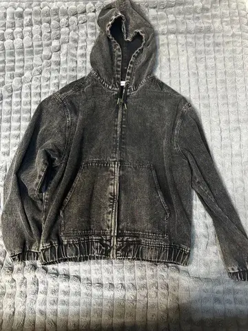 Ffein 후드 부착 다크 그레이 후드티 자켓