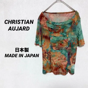 3494T 크리스천 오자르 반팔 시어 셔츠 상의 비침 마블