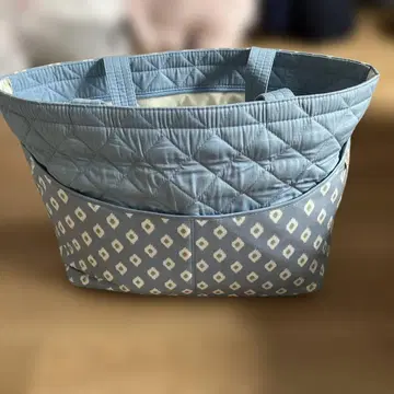 NaRaYa 퀼팅 토트백 블루