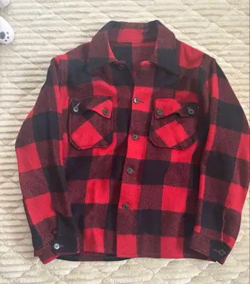 40s Hercules 매키노 자켓 버팔로 체크