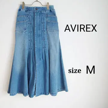 AVIREX 데님 스커트 머메이드 스커트 데미지 M 사이즈