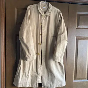 홈스펀 homspun 코튼 개버딘 스텐카라 코트