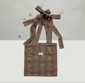 ikaw 체크 무늬 토트백