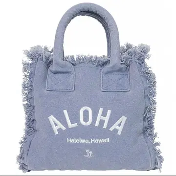 프린지 미니 토트백 하와이안 하레이와 해피 마켓