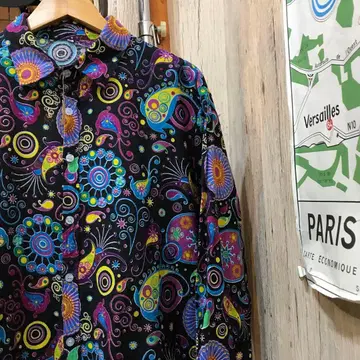 전체 사이키델릭 패턴 셔츠 XL 구제 의류 (1872)