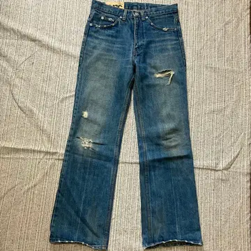 초기 Archi 아키 데미지 데님 S 스트레이트 데님