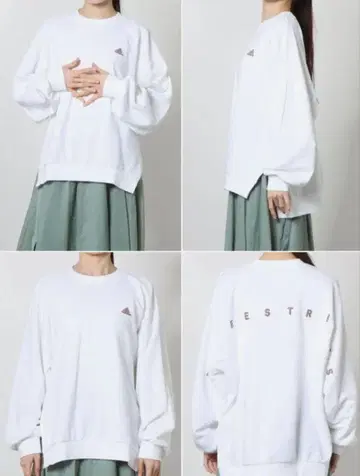 adidas 화이트 맨투맨 A/S