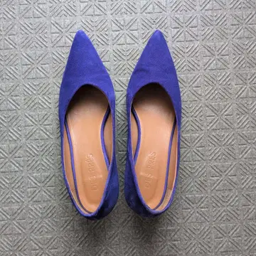 [ DES PRES ] 보라색 스웨이드 스틸레토 펌프스