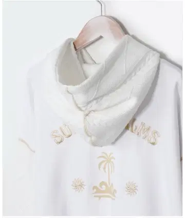 SURF & PALMS 화이트 후드티