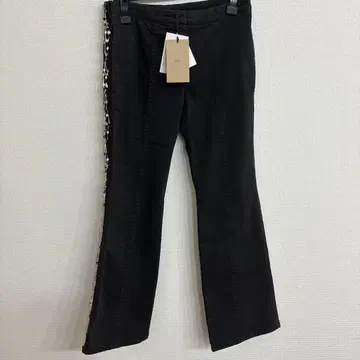 38 누메로 사이드 안전핀 비쥬 블랙 팬츠