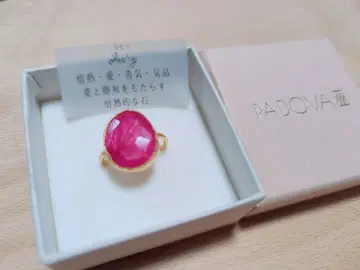 PADOVA 루비 오벌 반지