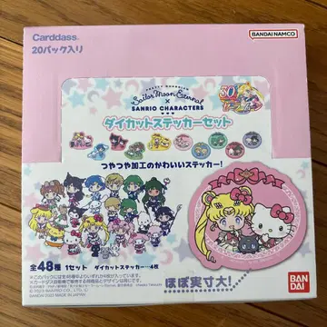 [ 미개봉 새상품 ] 세일러문 x 산리오 다이컷 스티커 1상자