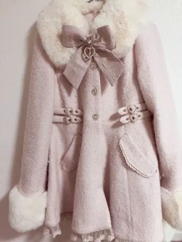 LIZLISA 비쥬 리본 미니 A라인 코트