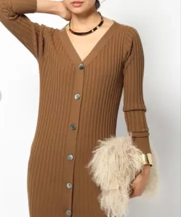 새상품 밴야드 스톰 롱 가디건 원피스