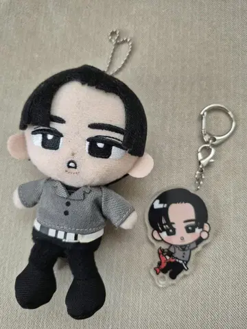 스노 메구로 렌 Snow Man 메메 봉제 인형 키링