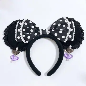 디즈니 머리띠 미니 도트 귀찌