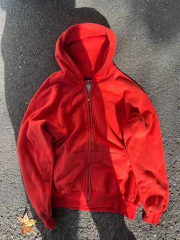 80s 풀 집업 후드티 made in usa