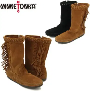 MINNETONKA 스웨이드 프린지 부츠 브라운 Hawaii 구매