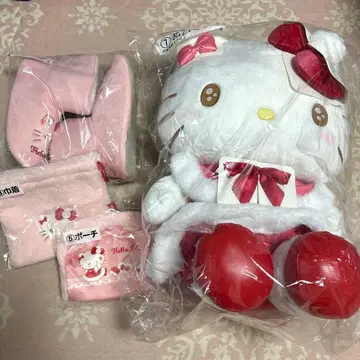 산리오 복권 헬로키티 봉제 인형 룸슈즈 파우치 당첨 복권