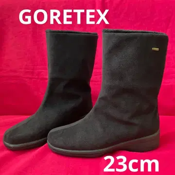 블랙 스웨이드 GORE-TEX 미들 부츠