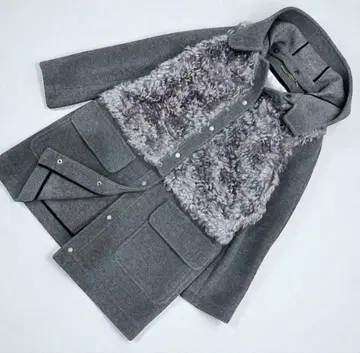 Kaon 카온 4way 보아 코트 그레이 M 새상품급 스테프사 원단 사용